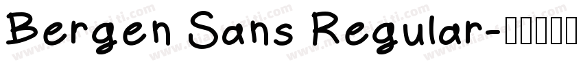 Bergen Sans Regular字体转换
